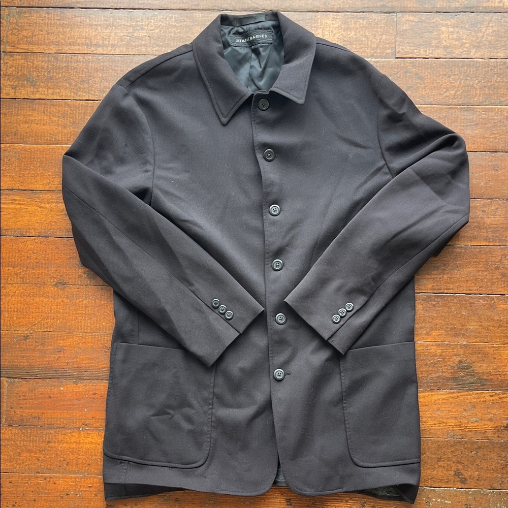 Vintage Jhane Barnes Black Suit Jacket, Mens Large